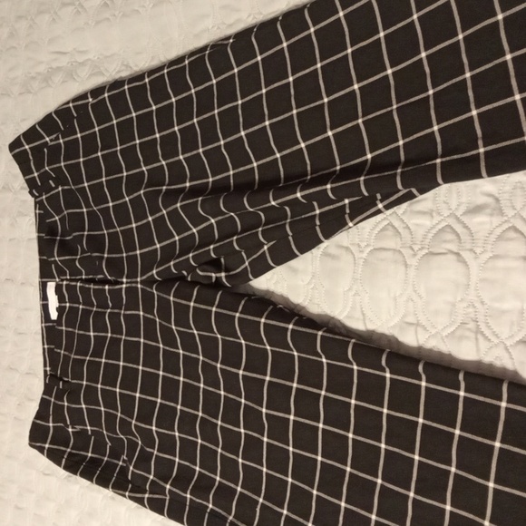 New York & Company Black Plaid Dress Pants - Picture 2 of 7